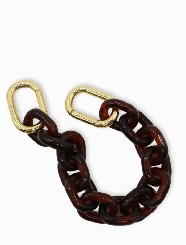 Acrylic Link Bracelet Dark Tortoise
