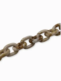Acrylic Link Bracelet Light Tortoise