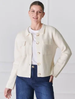 Alhambra Knit Jacket Ivory