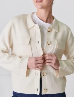 Alhambra Knit Jacket Ivory
