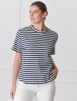 Alice Striped Tee Navy