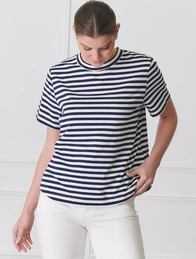 Alice Striped Tee Navy
