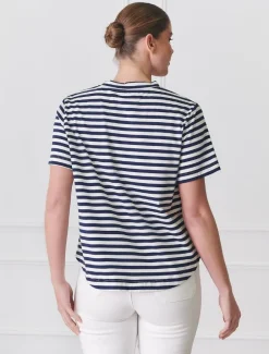 Alice Striped Tee Navy