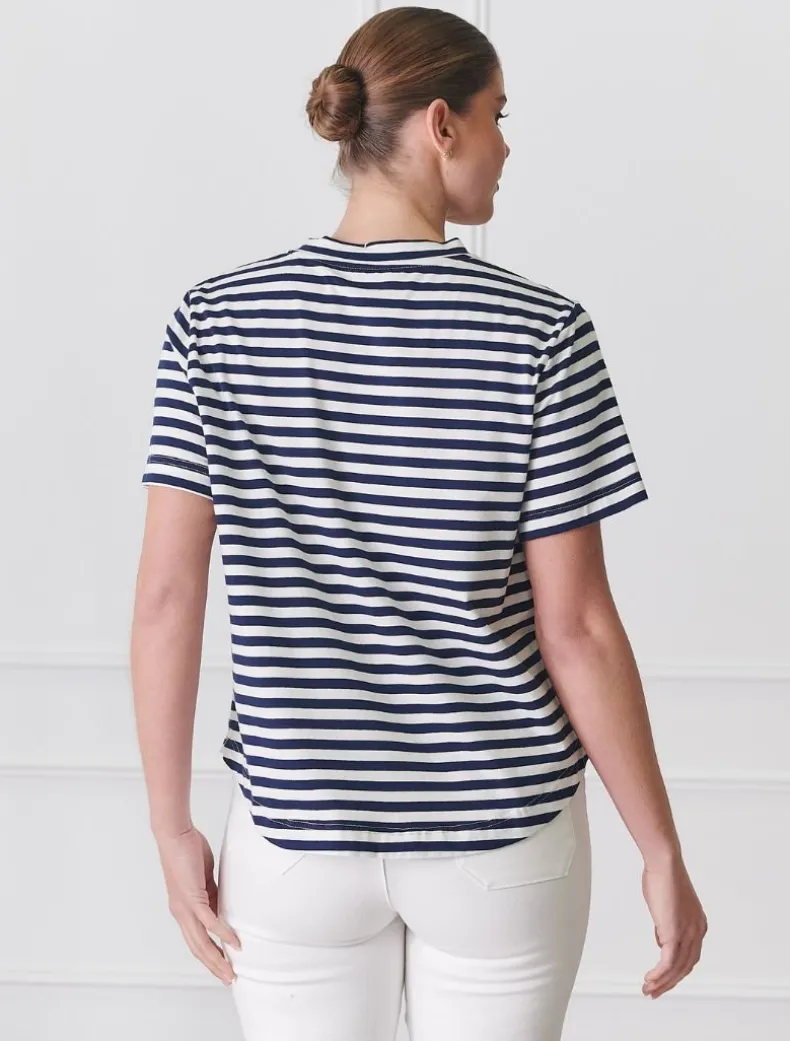 Alice Striped Tee Navy