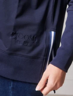 Alysha Zip Through Sweatshirt Navy