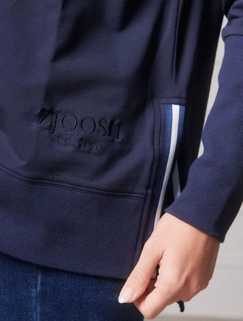 Alysha Zip Through Sweatshirt Navy