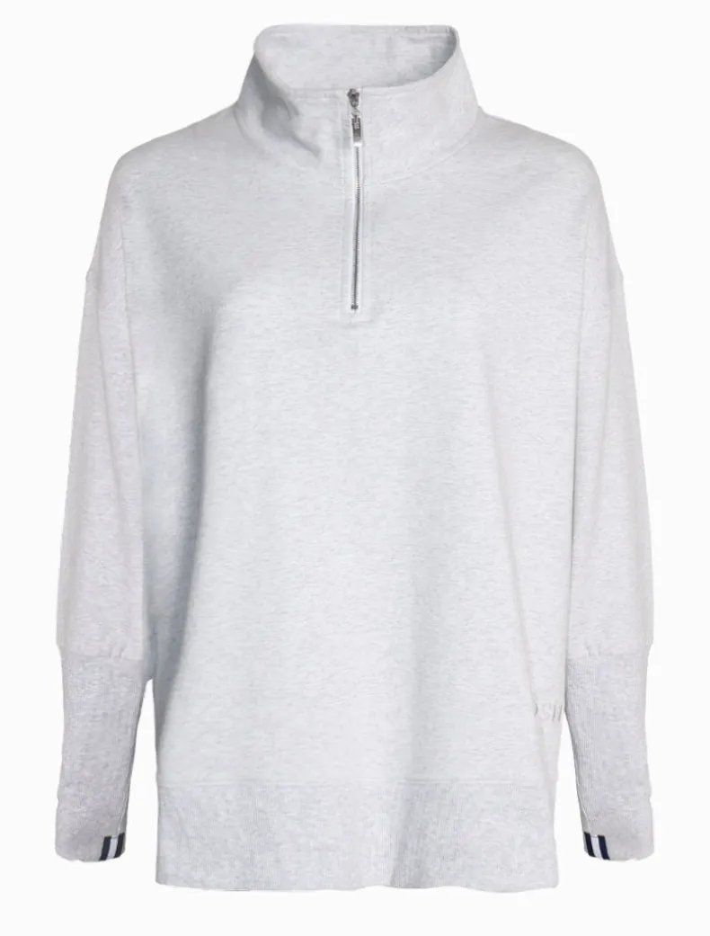 Alysha Zip Through Sweatshirt Grey