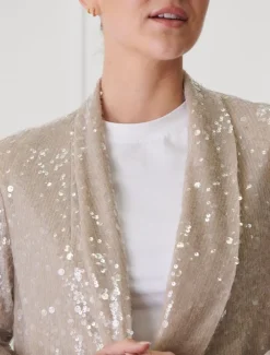 Anais Sequin Jacket Mink