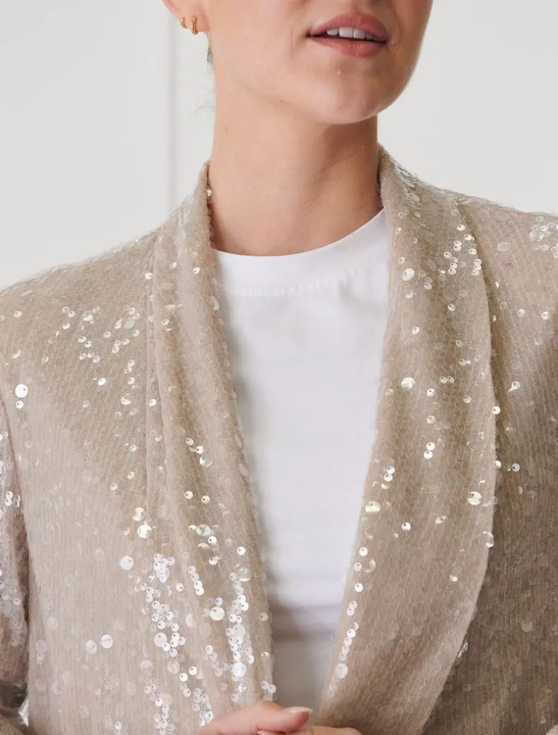 Anais Sequin Jacket Mink