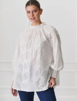 Anya Lace Shirt White