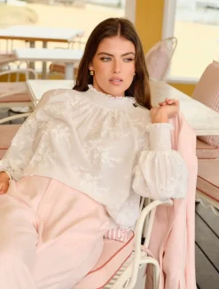 Anya Lace Shirt White