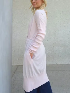 Aspen Lounge Wrap Cardigan Pink