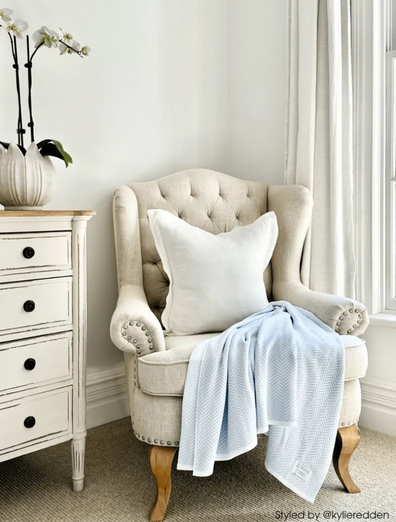 Astor Knit Blanket Duck Egg Blue