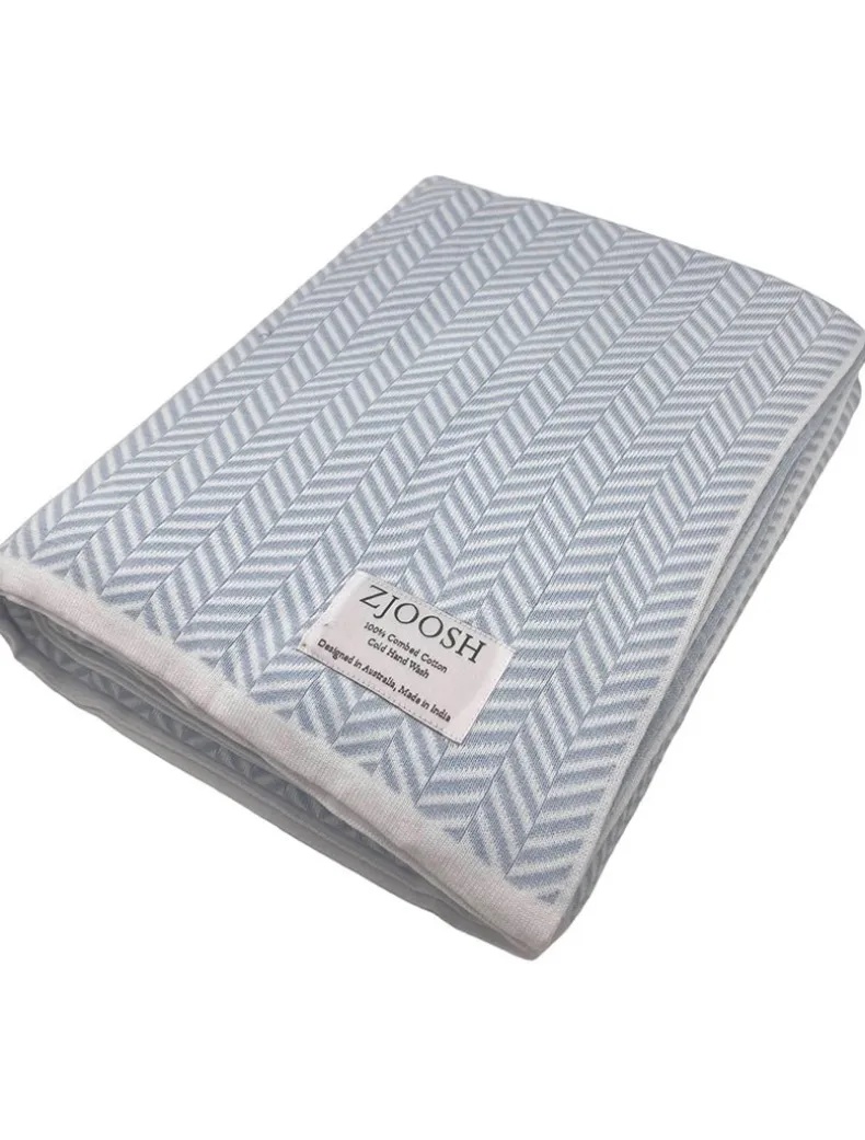 Astor Knit Blanket Duck Egg Blue