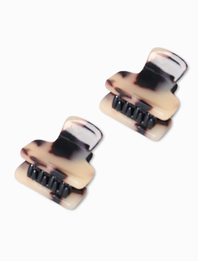 Baby Claw Clip Set of 2 Light Tortoise