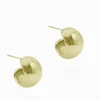 Ball Hoop Earrings Gold