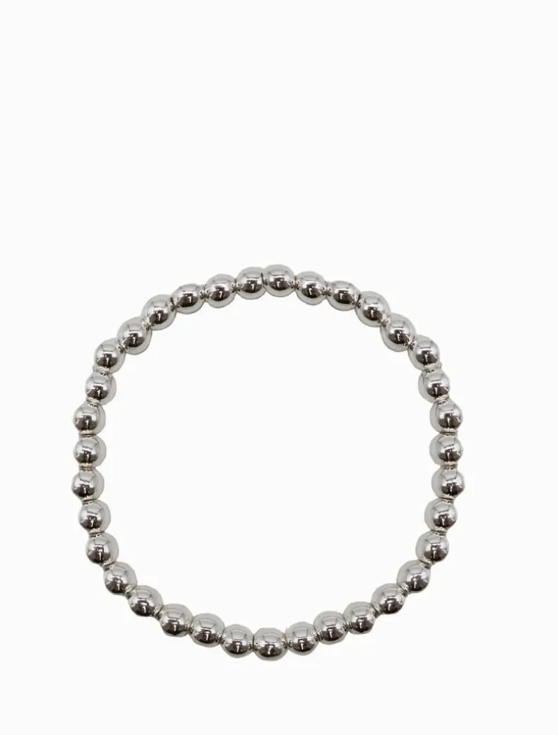 Ball Stretch Bracelet Silver