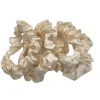 Beige Mini Scrunchie Set of 4