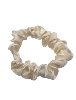 Beige Mini Scrunchie Set of 4