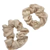 Beige Scrunchie Set of 2