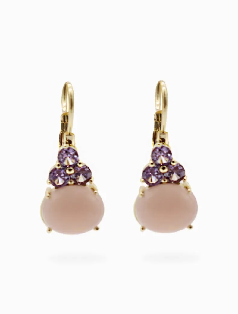 Bente Drop Earrings Lilac