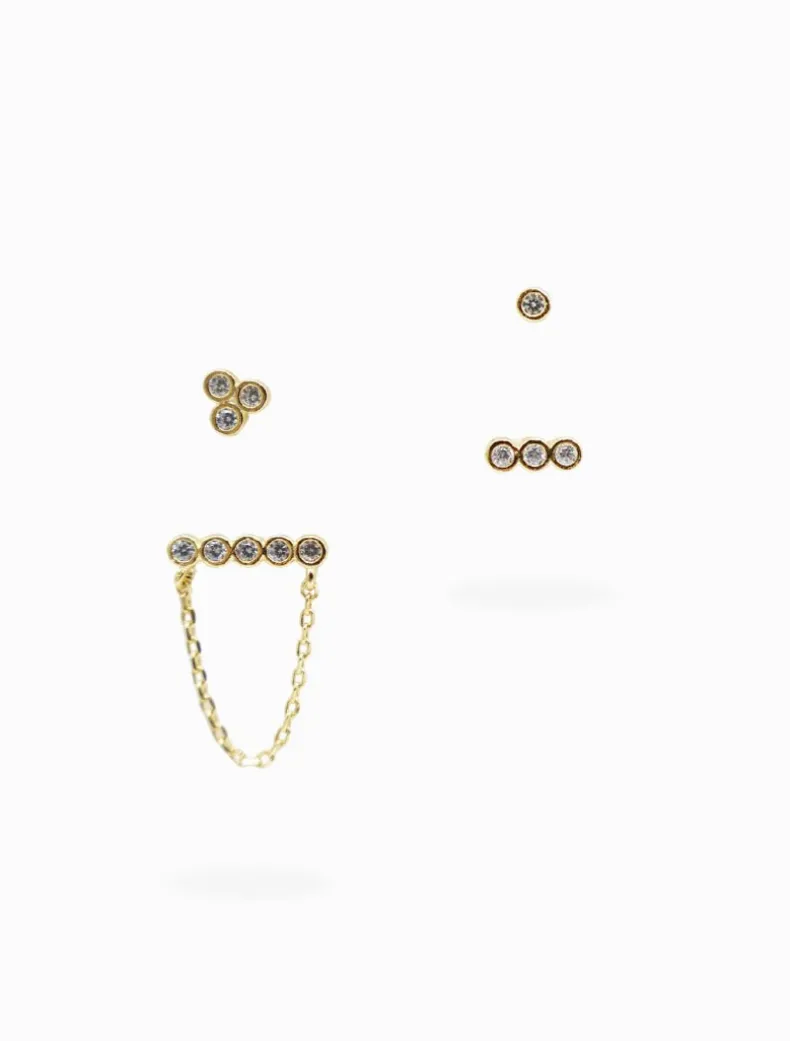 Bezel Earscape Collection Gold