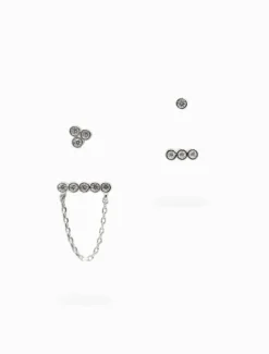 Bezel Earscape Collection Silver