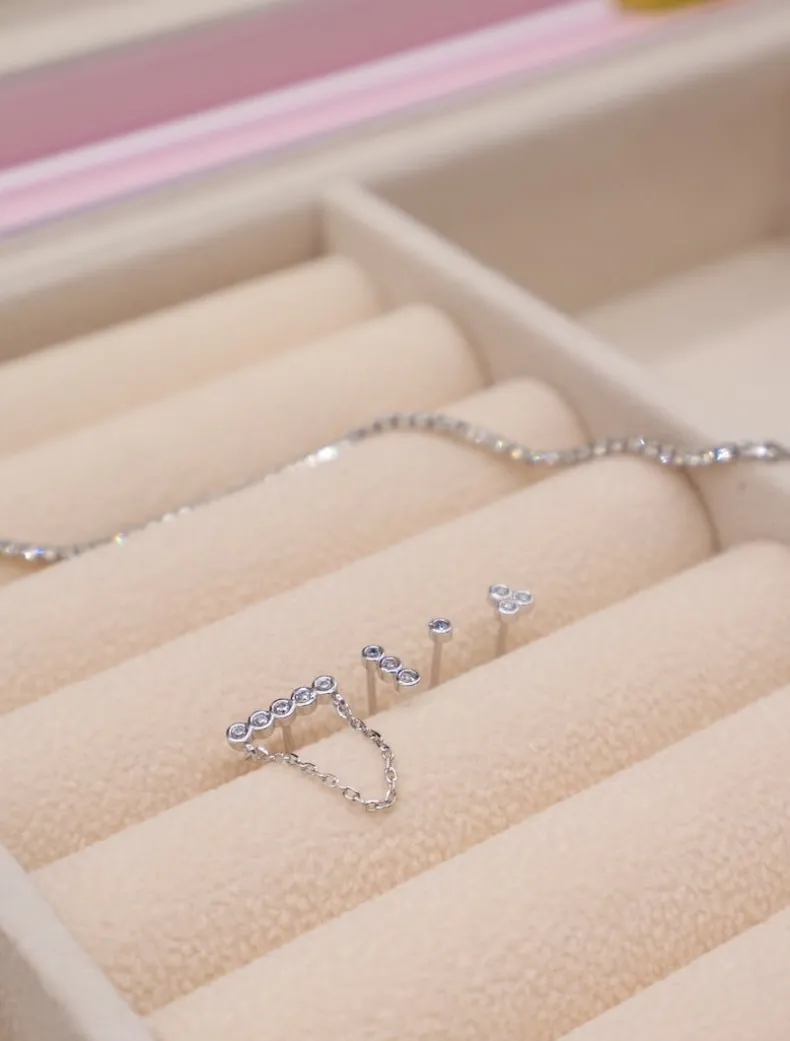Bezel Earscape Collection Silver