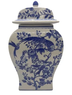 Bird Garden Temple Jar - FINAL SALE