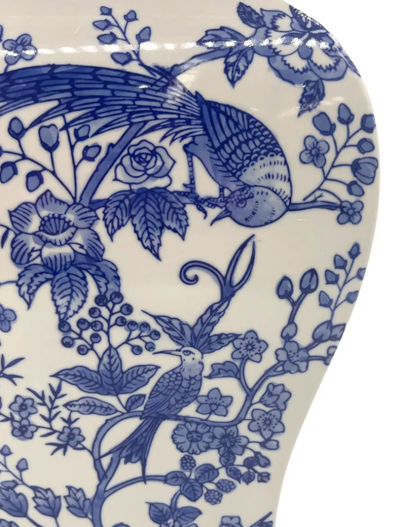 Bird Garden Temple Jar - FINAL SALE