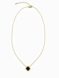 Black Clover Pendant Necklace Gold