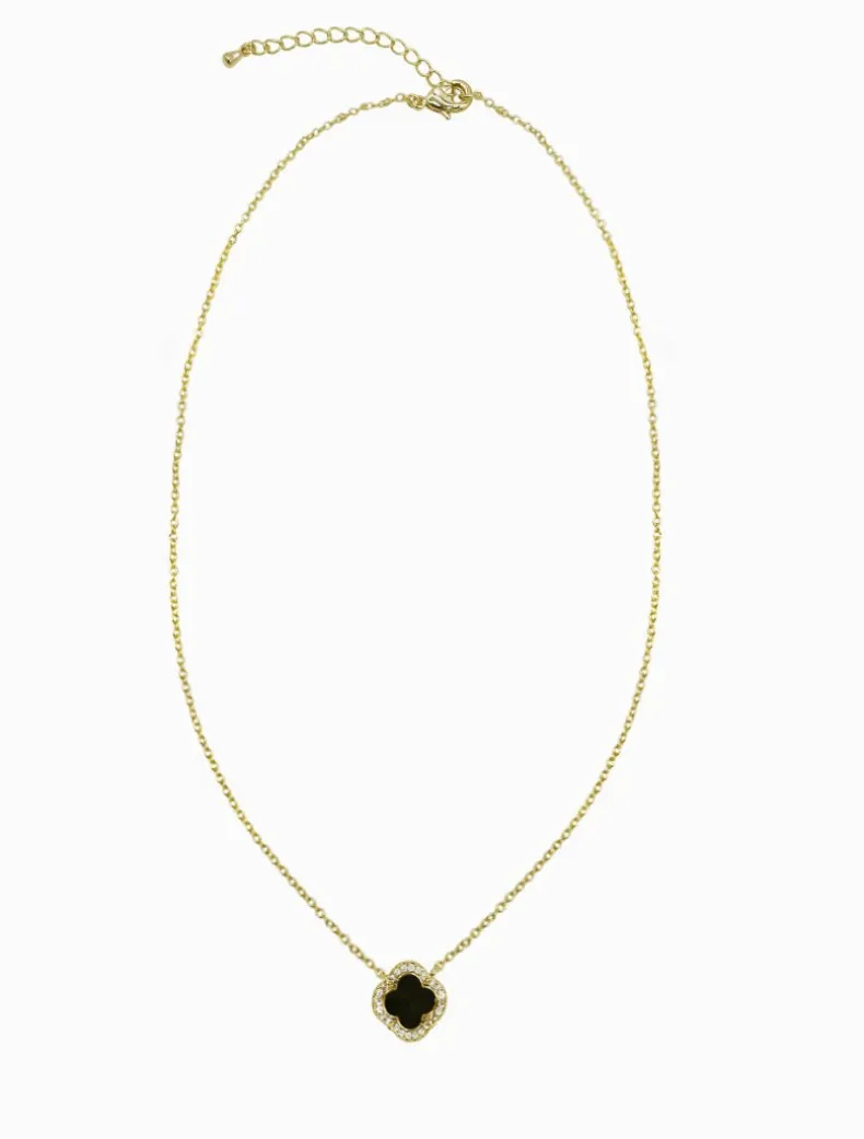 Black Clover Pendant Necklace Gold