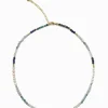 Blue Stone and Pearl Necklace