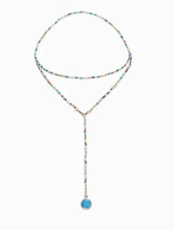 Blue Summer Double Length Necklace