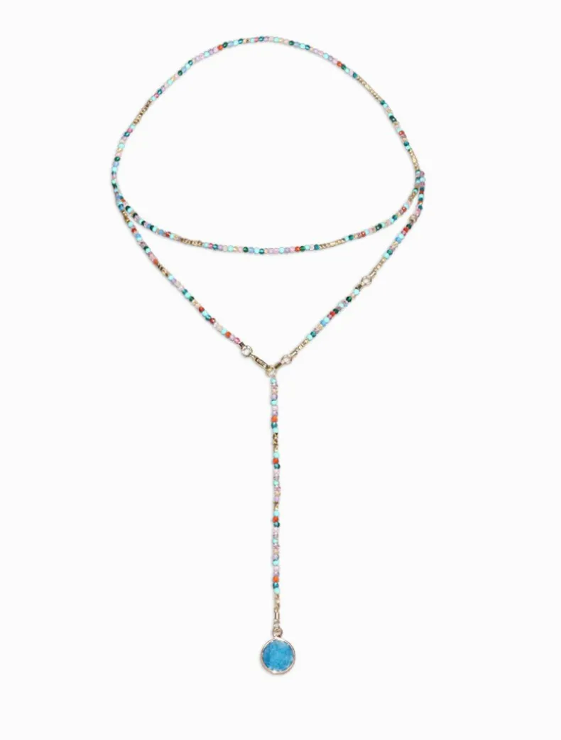 Blue Summer Double Length Necklace