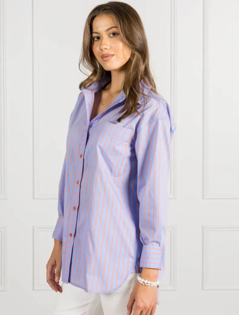 Blue Tangelo Stripe Shirt - FINAL SALE