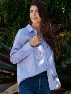 Blue Tangelo Stripe Shirt - FINAL SALE