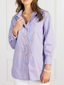 Blue Tangelo Stripe Shirt - FINAL SALE