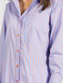 Blue Tangelo Stripe Shirt - FINAL SALE