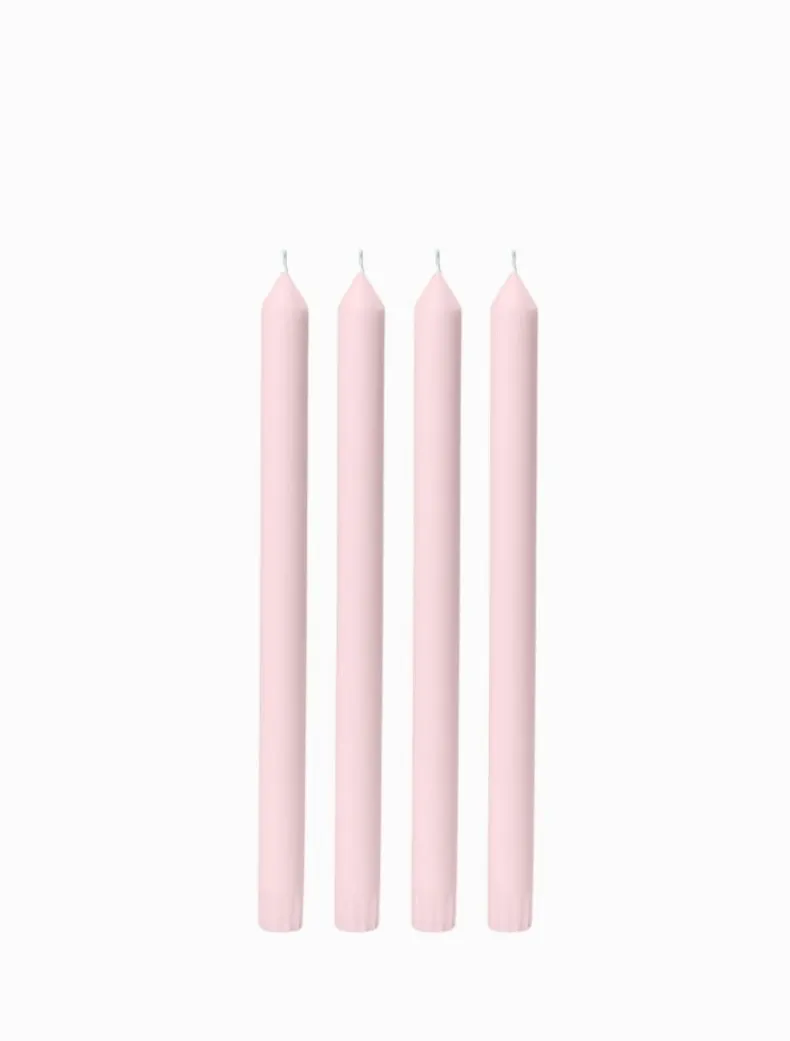 Blush Pink 30cm Dinner Candle (Pack of 4)