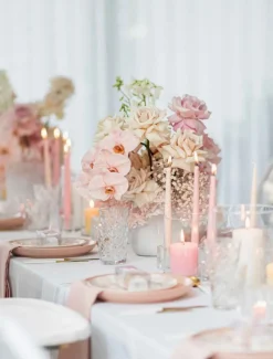 Blush Pink 30cm Dinner Candle (Pack of 4)