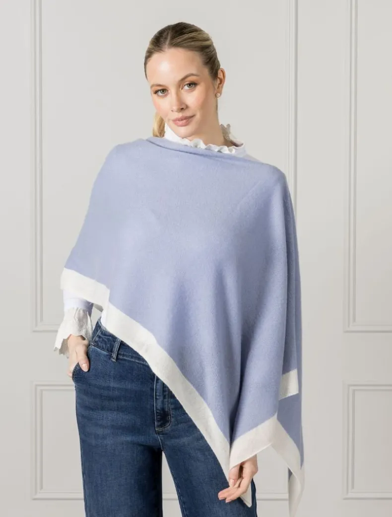 Border Ponchette Cloudy Blue