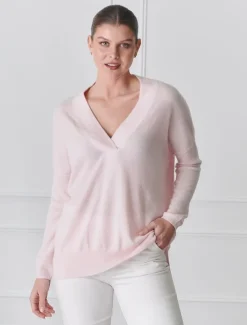 Boyfriend Cashmere Jumper Pink