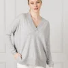 Boyfriend Cashmere Jumper Grey