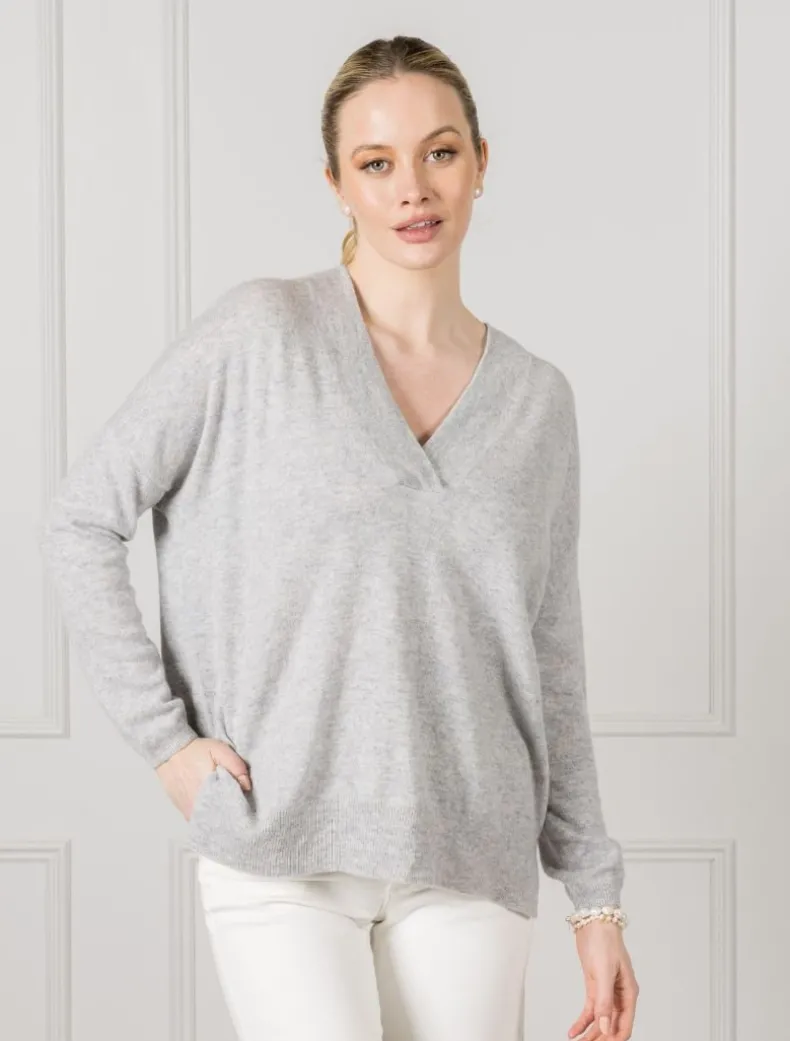 Boyfriend Cashmere Jumper Grey