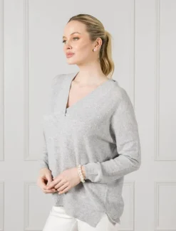 Boyfriend Cashmere Jumper Grey