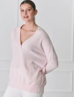 Boyfriend Cashmere Jumper Pink