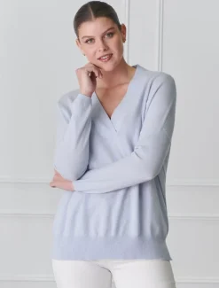 Boyfriend Cashmere Jumper Pale Blue
