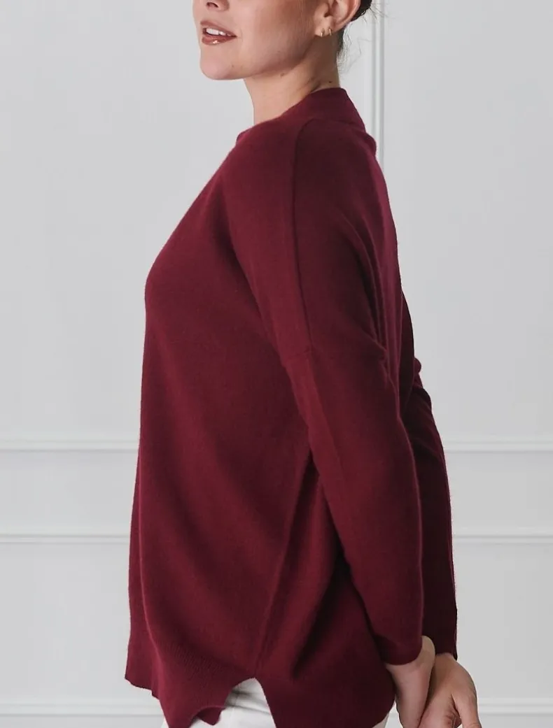 Boyfriend Cashmere Jumper Pinot