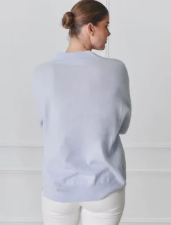 Boyfriend Cashmere Jumper Pale Blue